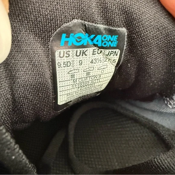 HOKA ONE ONE Men’s Clifton 8 Running Shoes Size 9.5 Anthracite/Castlerock - Picture 7 of 7